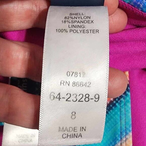 Ashley Graham x Swimsuits For All Tulum String Bikini Multicolored Size 8 - Picture 5 of 8